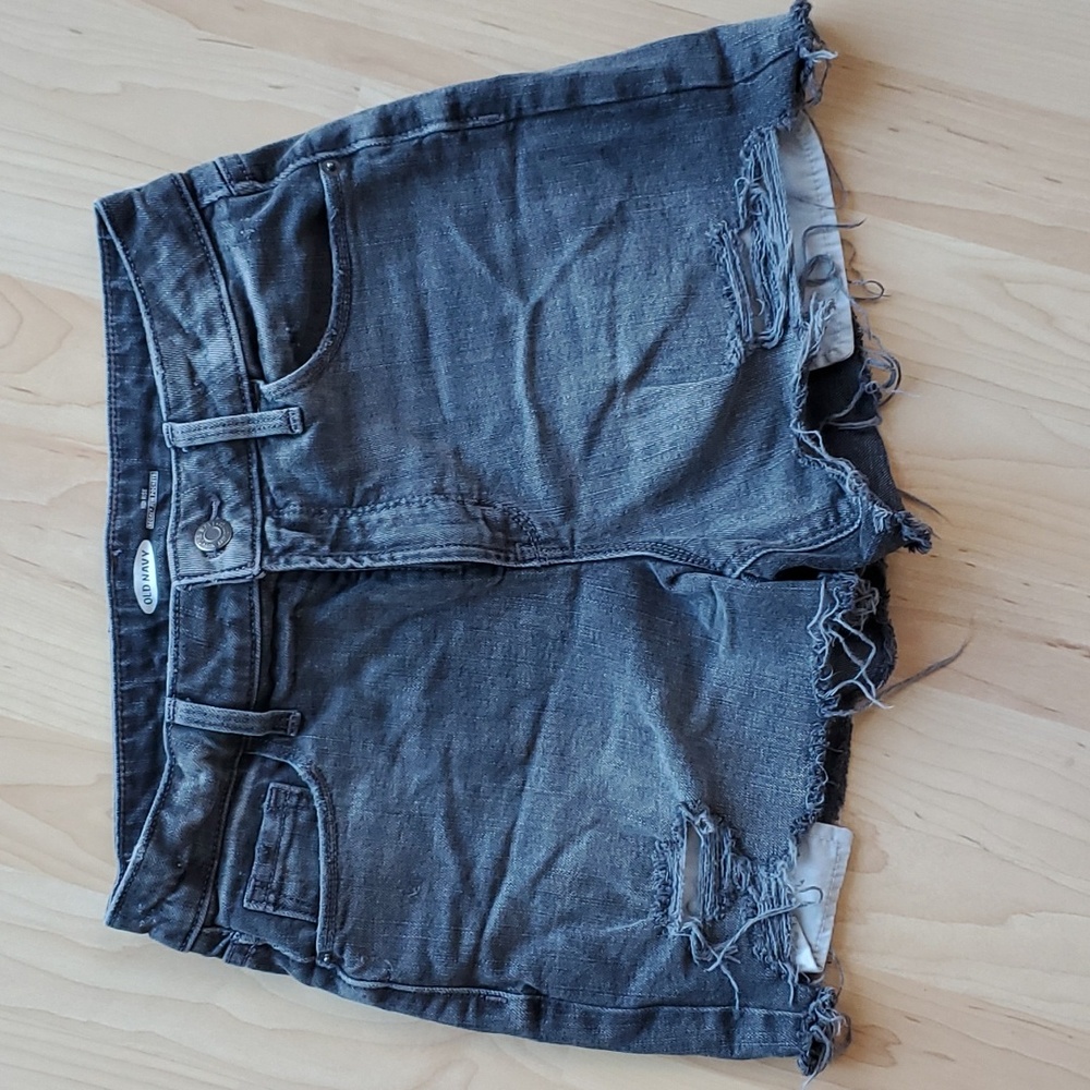 Old Navy Distressed High Rise Denim Shorts